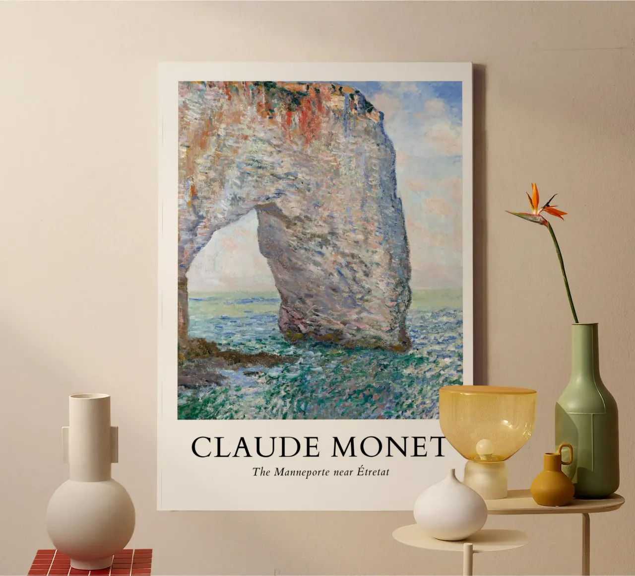 Monet's Manneporte Étretat - Impressionist Cliff Art canvas by ClubArt