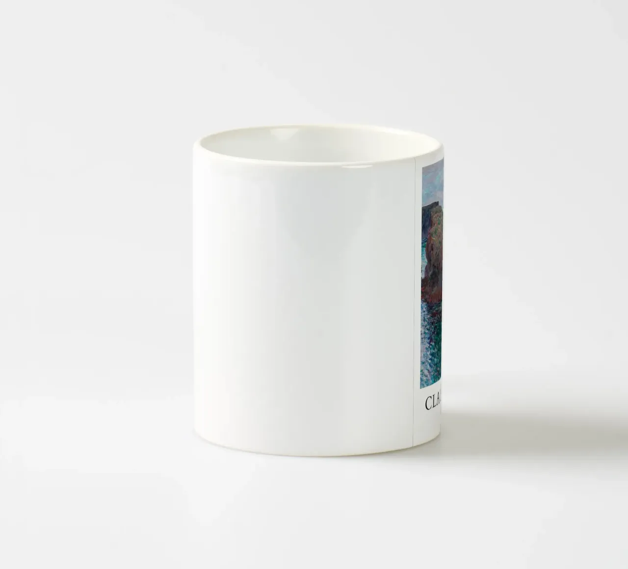Monets Klippe bei Belle-Île - Impressionistische Meereslandschaft Keramik Tasse von ClubArt