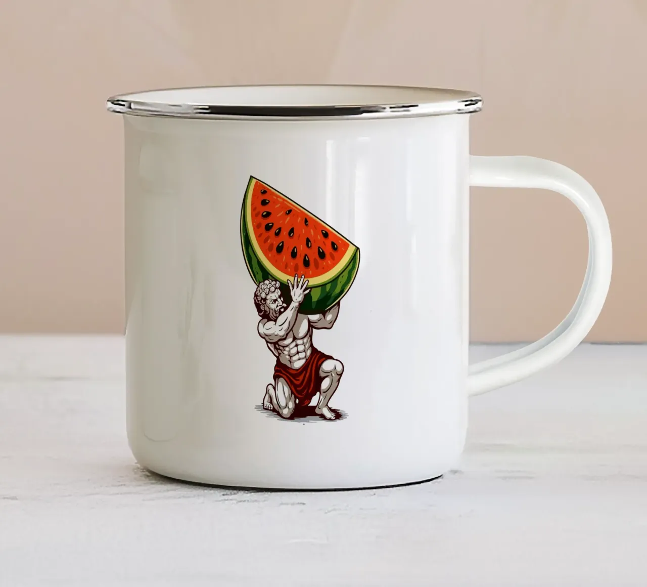 Anguria Atlas tazza in smalto da LM2KONE