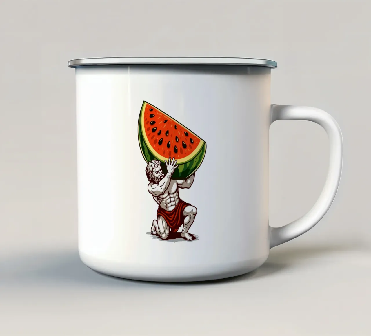 Anguria Atlas tazza in smalto da LM2KONE