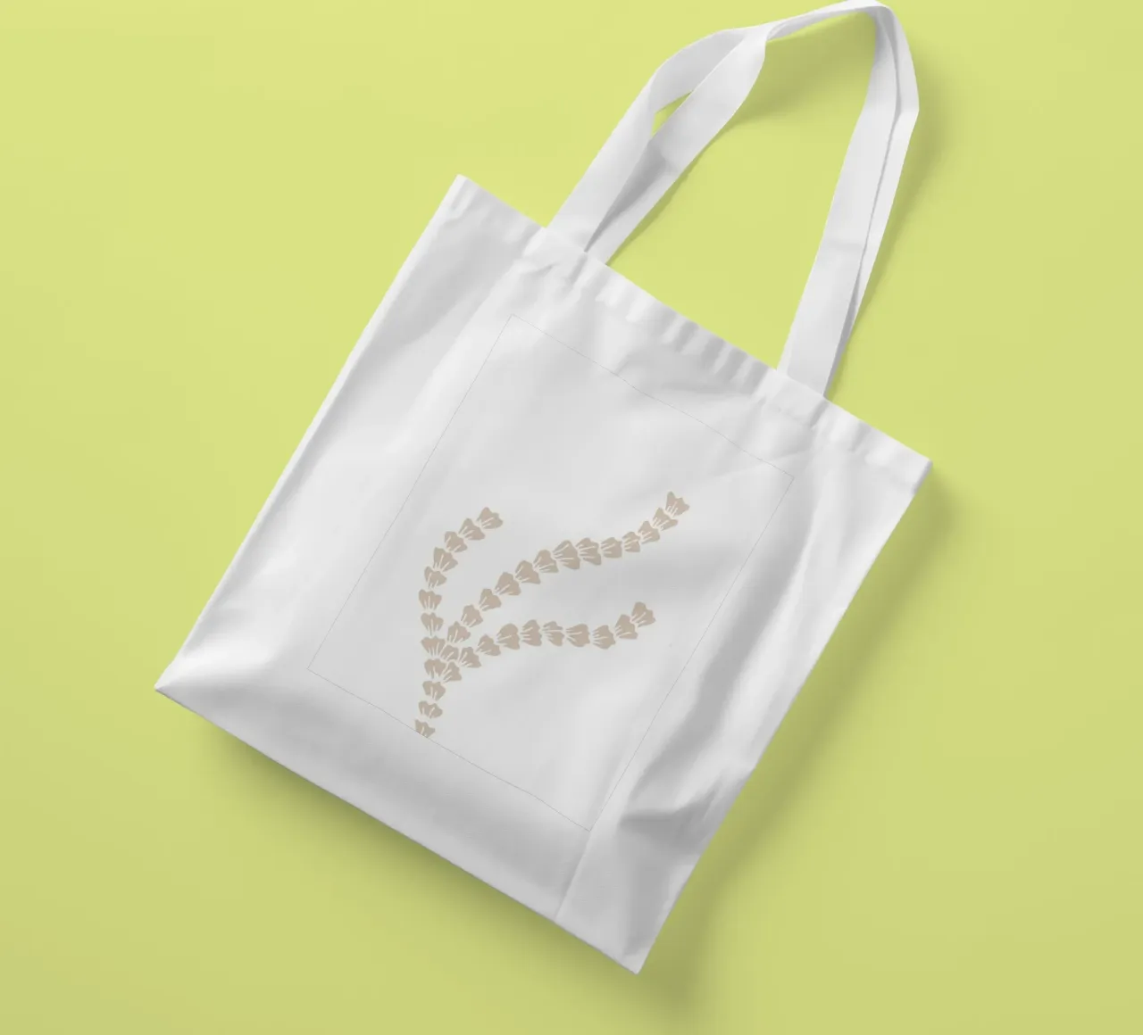 Motif d'algues neutres - Minimalist Ocean Art tote bag de ClubArt