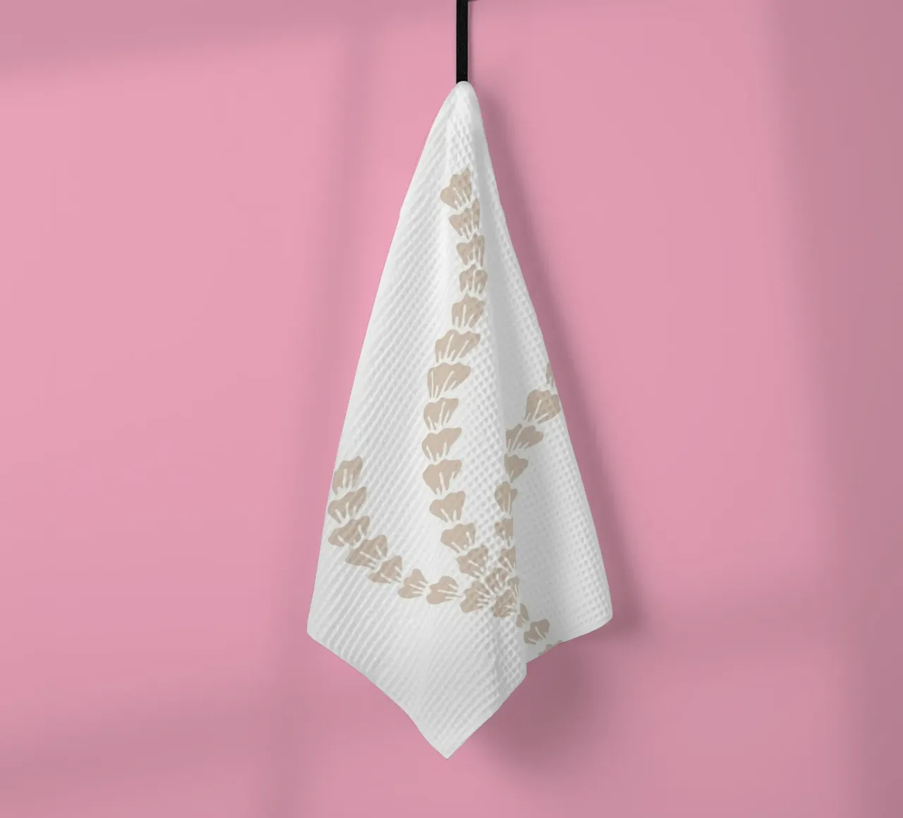 Motif d'algues neutres - Minimalist Ocean Art torchon de ClubArt