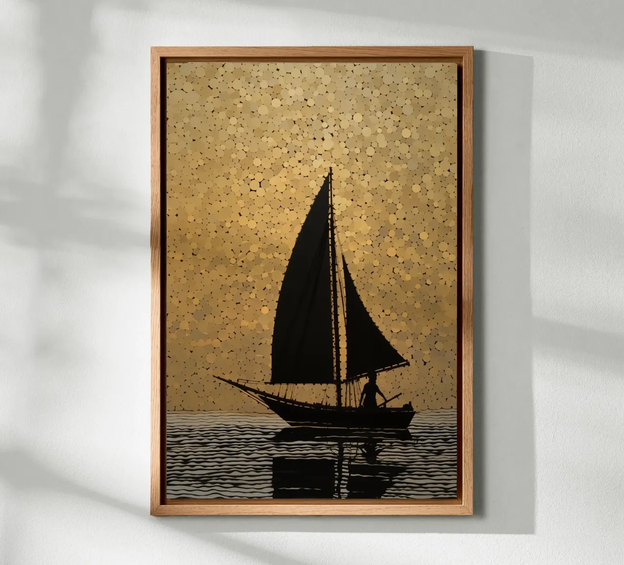 Muurkunst van Imagine canvas met Baklijst van Imagine