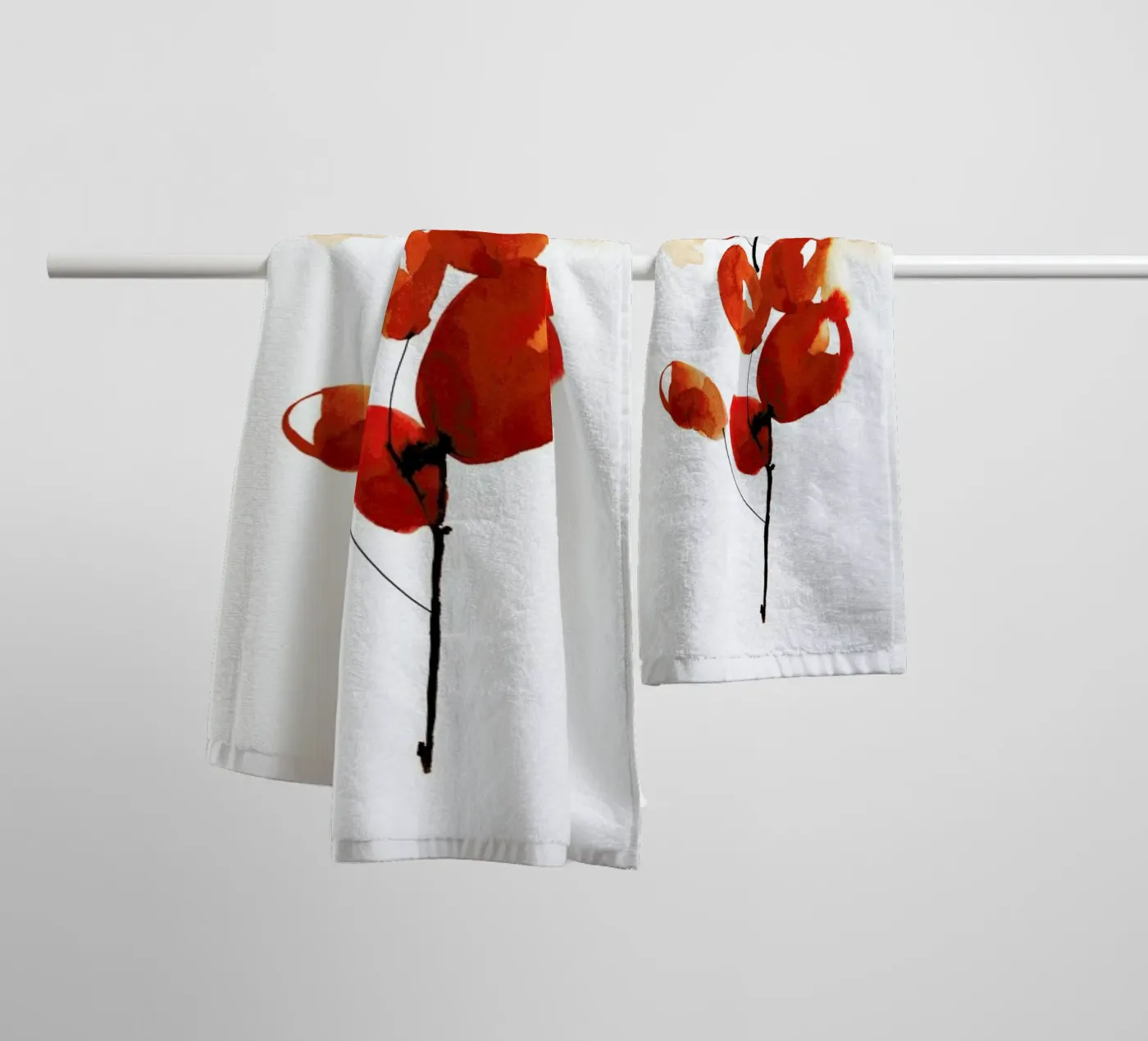 Cherries badhanddoek van Ekaterina Koroleva