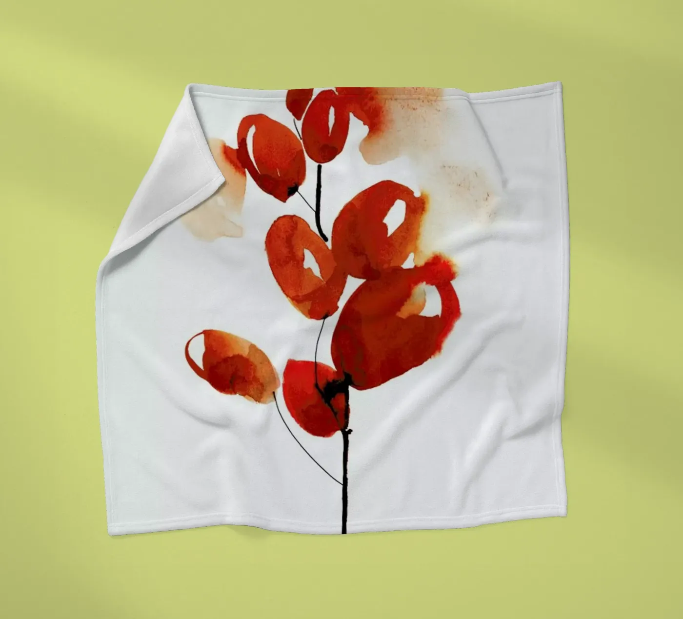 Cherries Fleecedecke von Ekaterina Koroleva