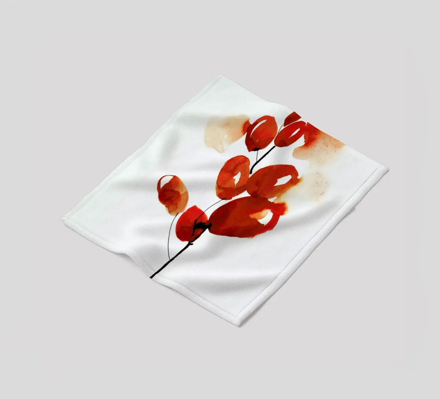 Cherries Fleecedecke von Ekaterina Koroleva