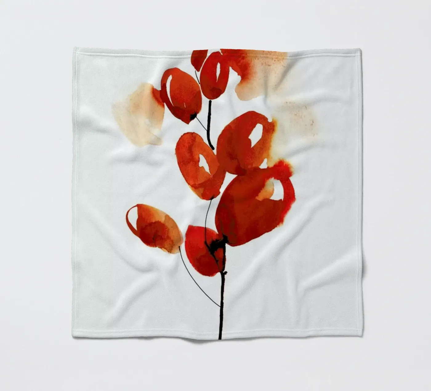 Cherries Fleecedecke von Ekaterina Koroleva