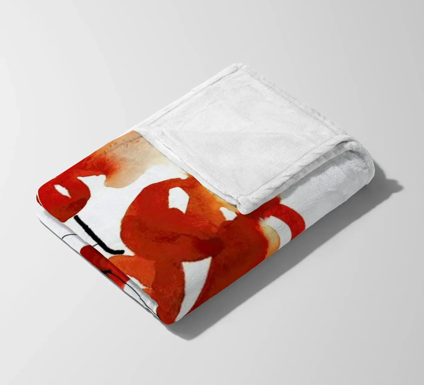 Cherries Fleecedecke von Ekaterina Koroleva