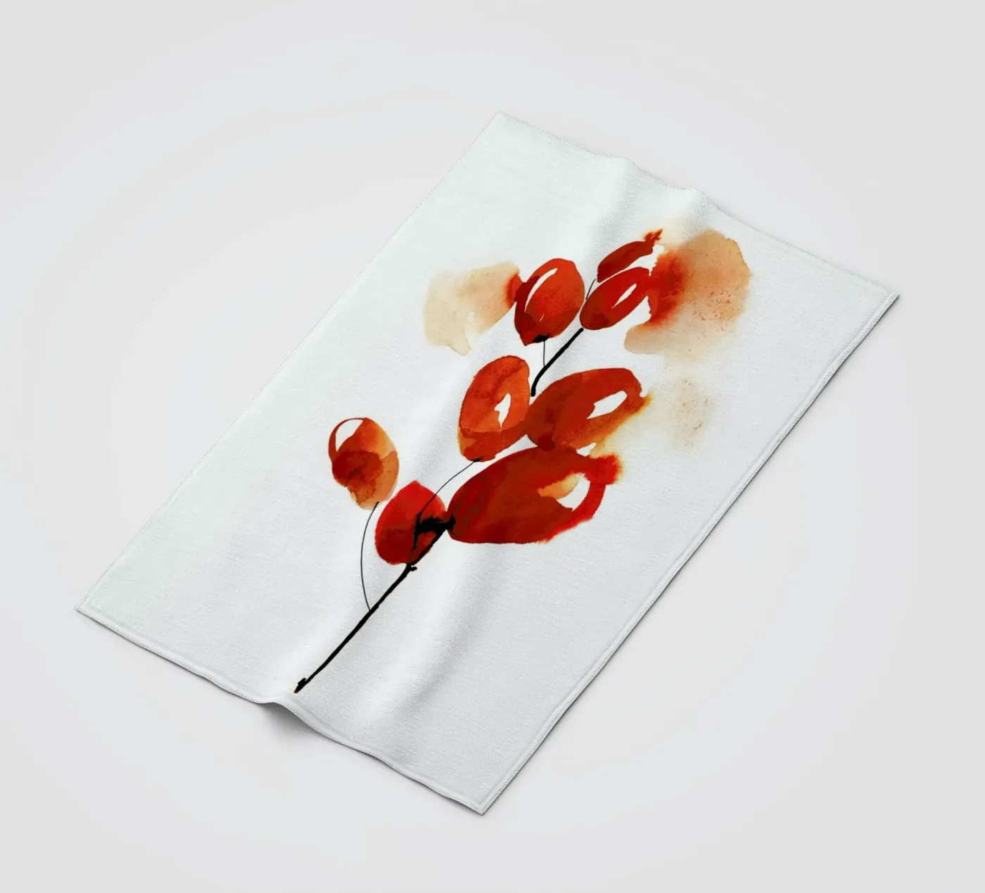 Cherries Fleecedecke von Ekaterina Koroleva