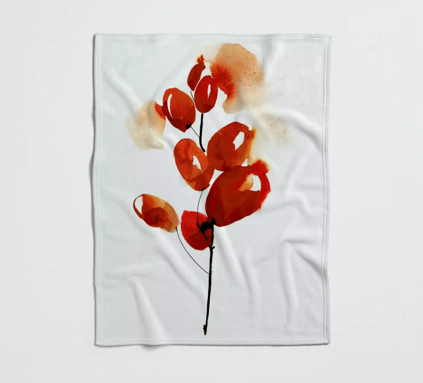 Cherries Fleecedecke von Ekaterina Koroleva