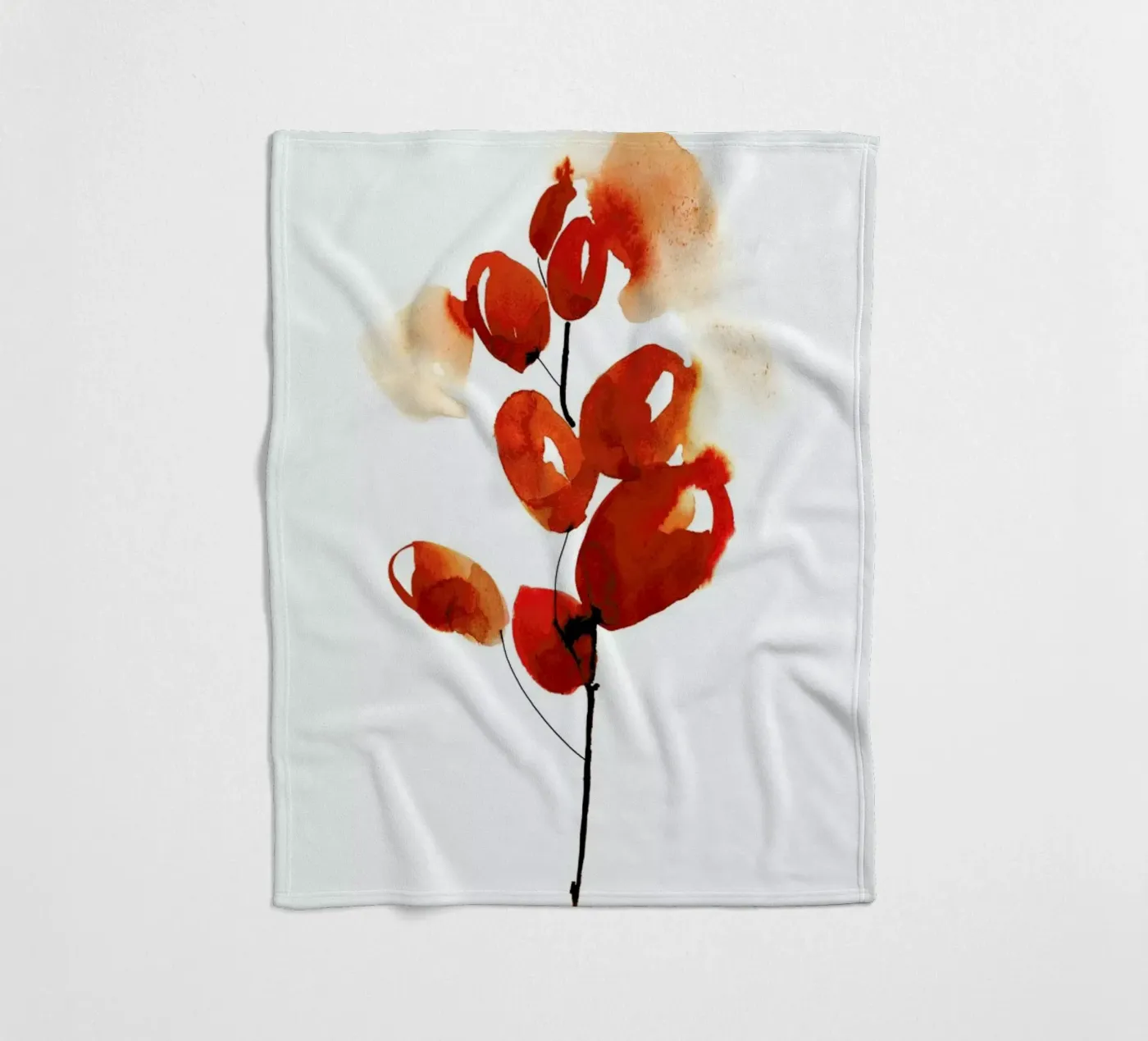 Cherries Fleecedecke von Ekaterina Koroleva