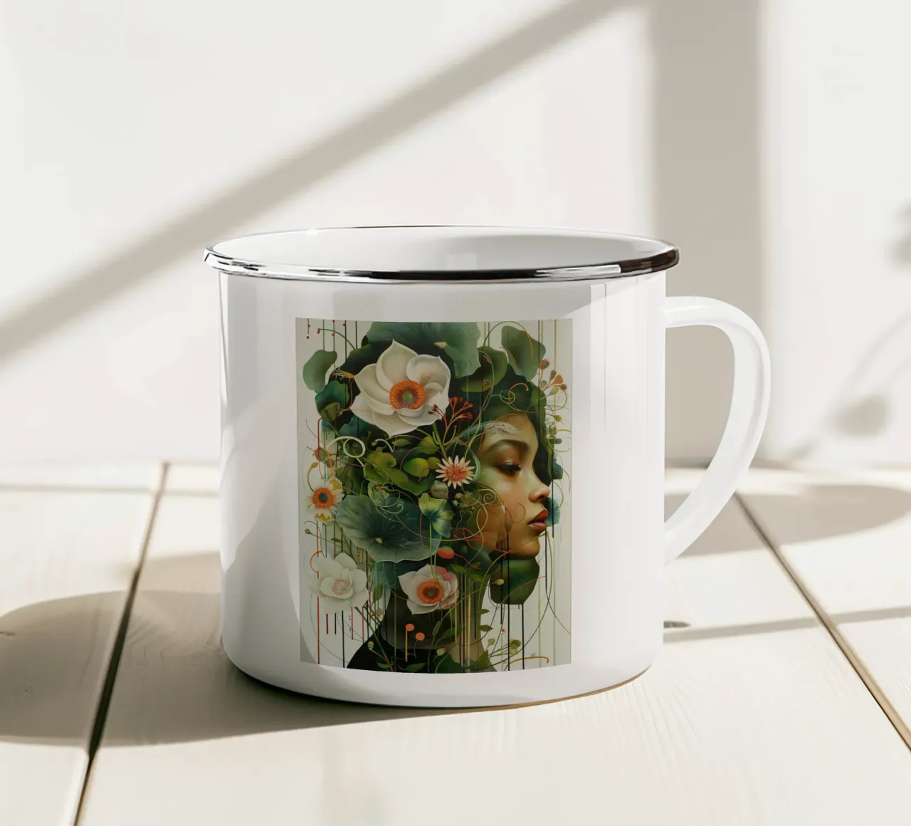 Arte da parete di Imagine tazza in smalto da Imagine