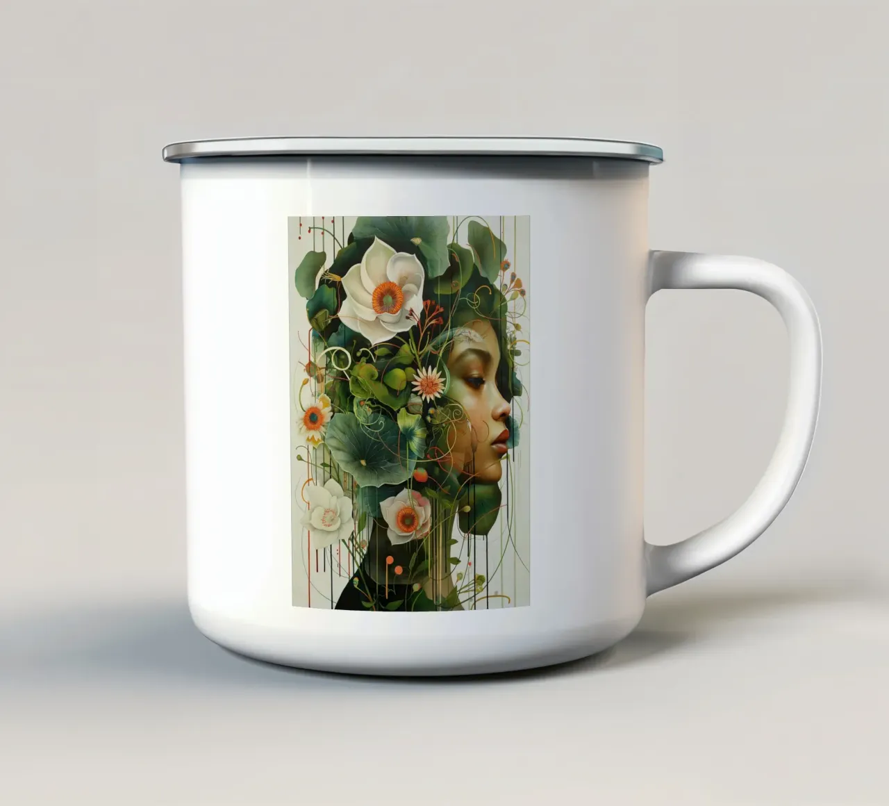 Arte da parete di Imagine tazza in smalto da Imagine