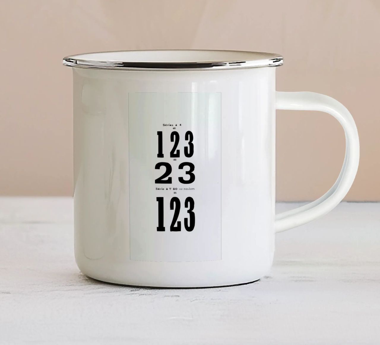 123 tazza in smalto da Mr Cup