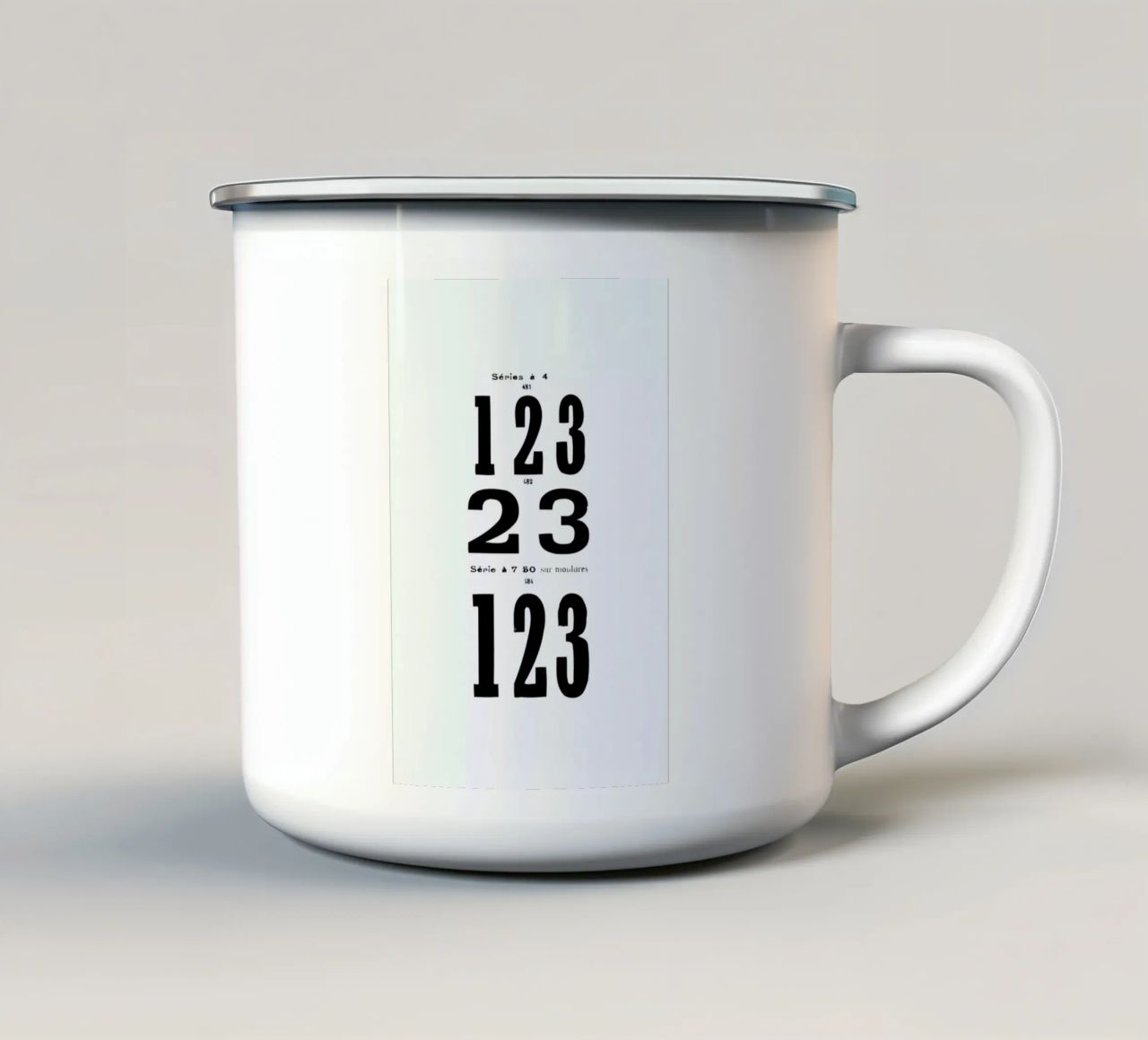 123 tazza in smalto da Mr Cup