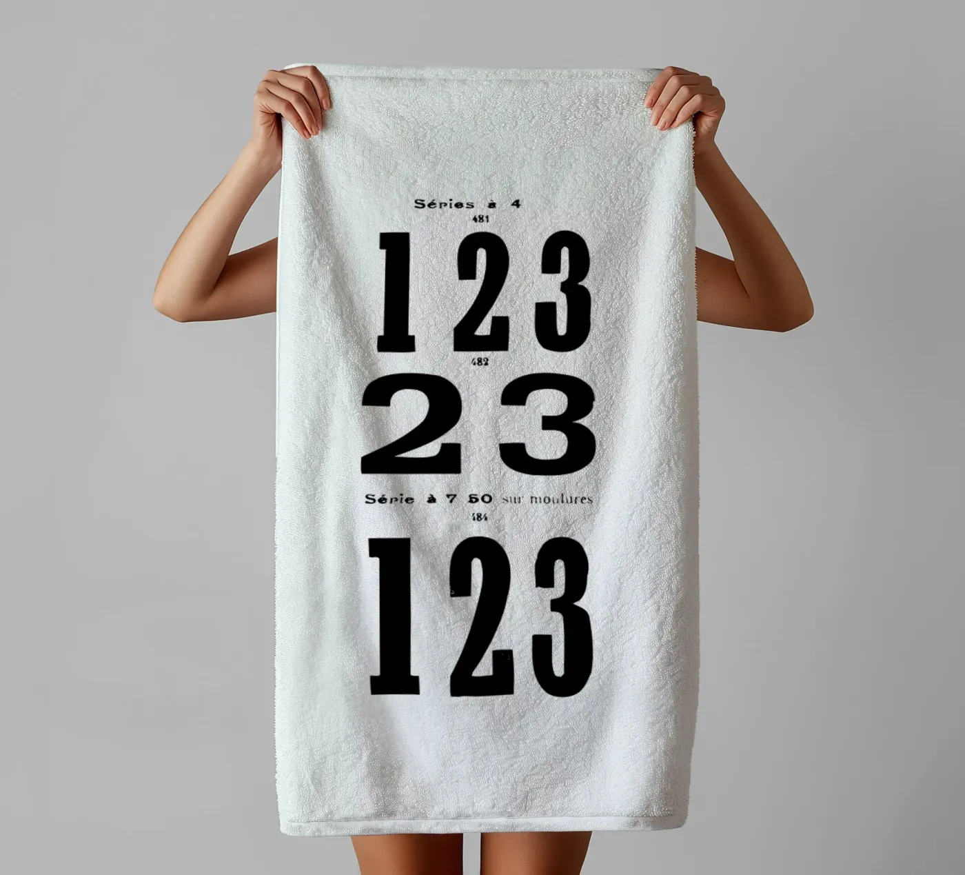 123 badhanddoek van Mr Cup