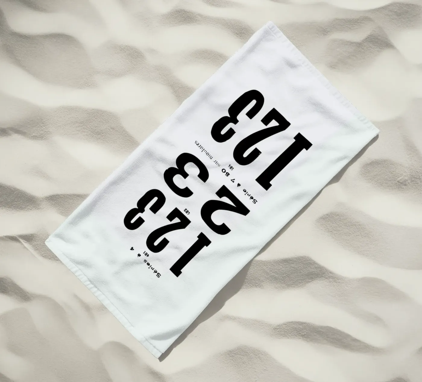 123 strandhanddoek van Mr Cup