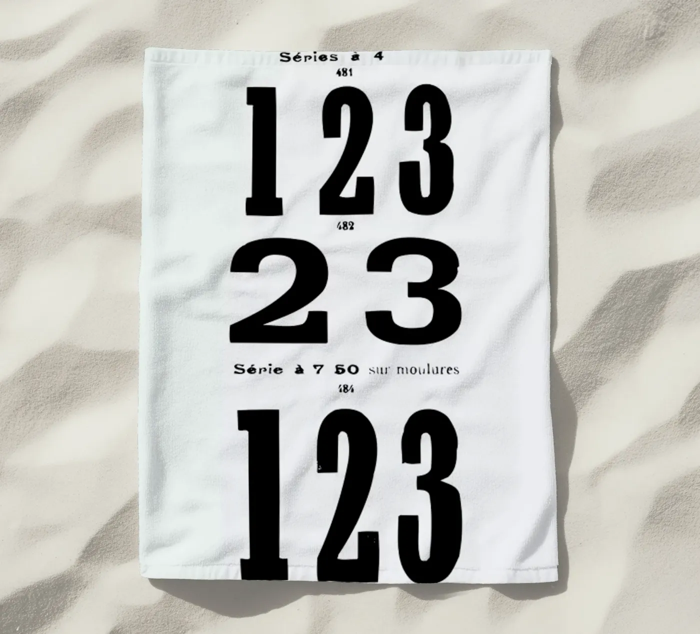123 strandhanddoek van Mr Cup