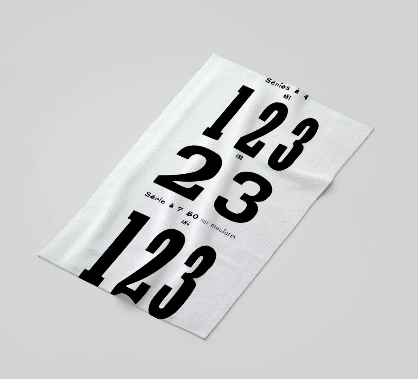 123 strandhanddoek van Mr Cup