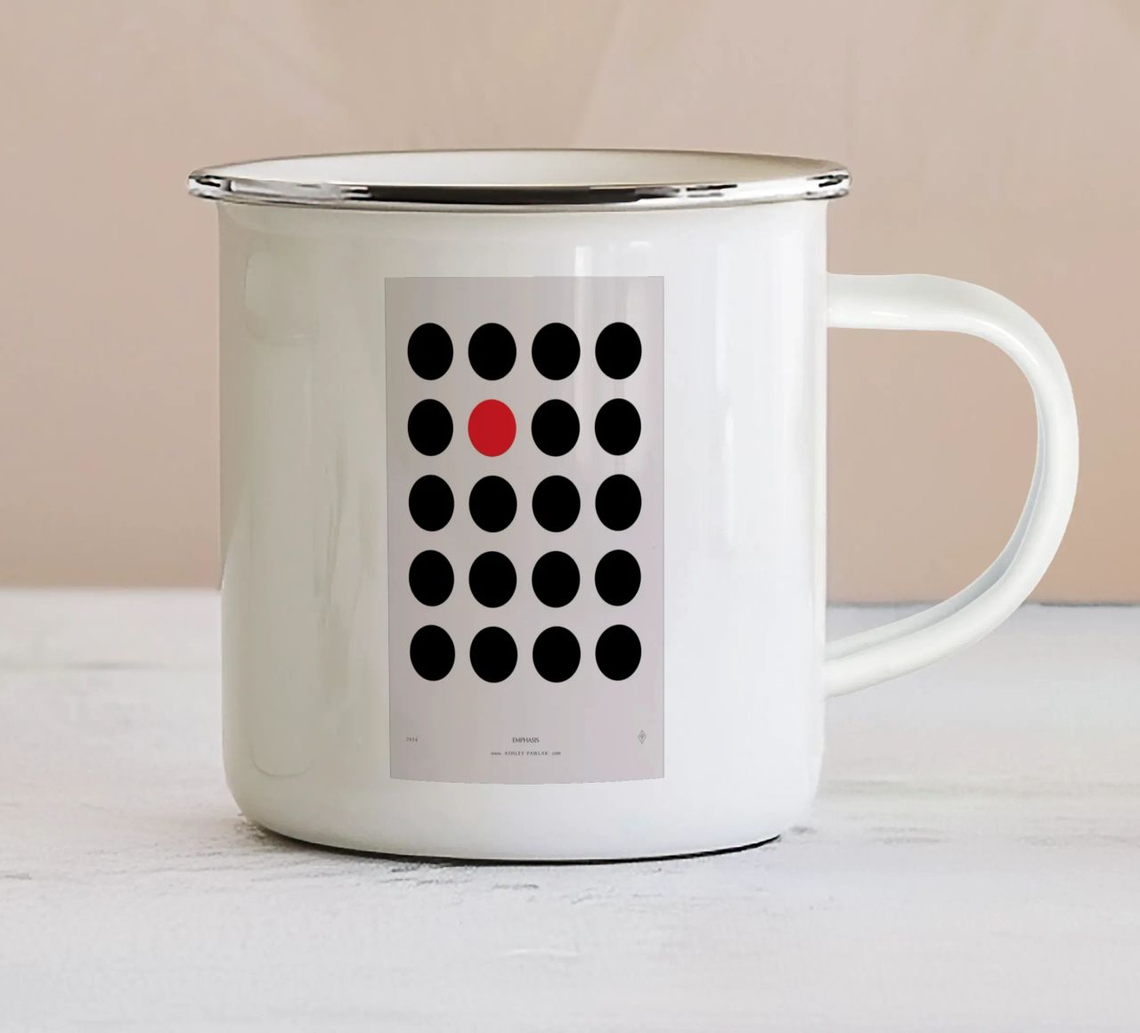 Senses - Emphasis tazza in smalto da Ash Nico