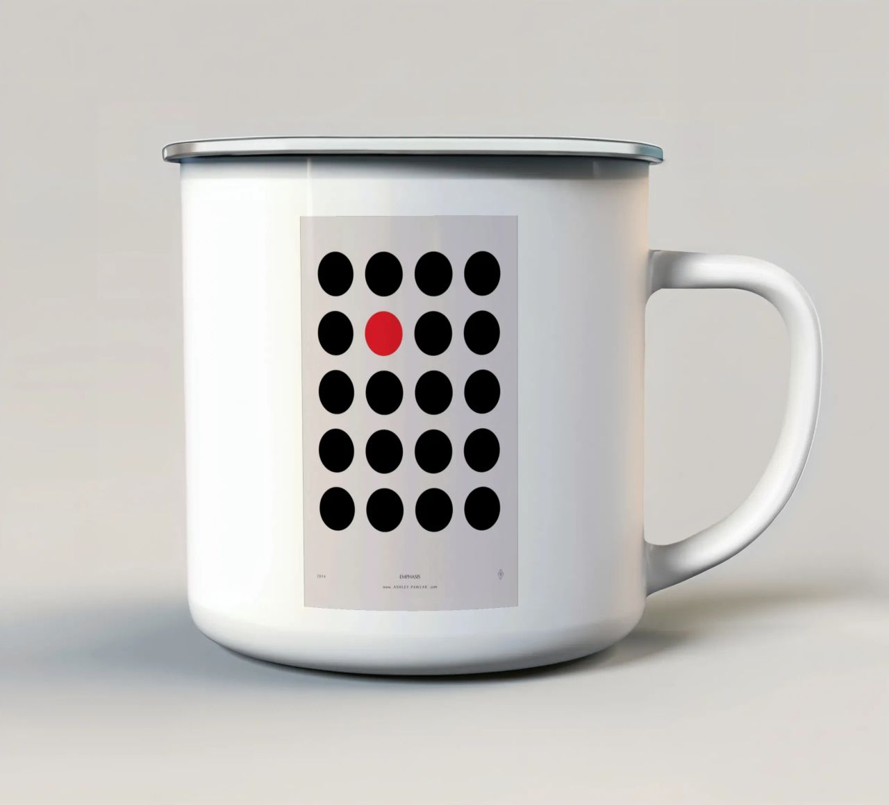 Senses - Emphasis tazza in smalto da Ash Nico