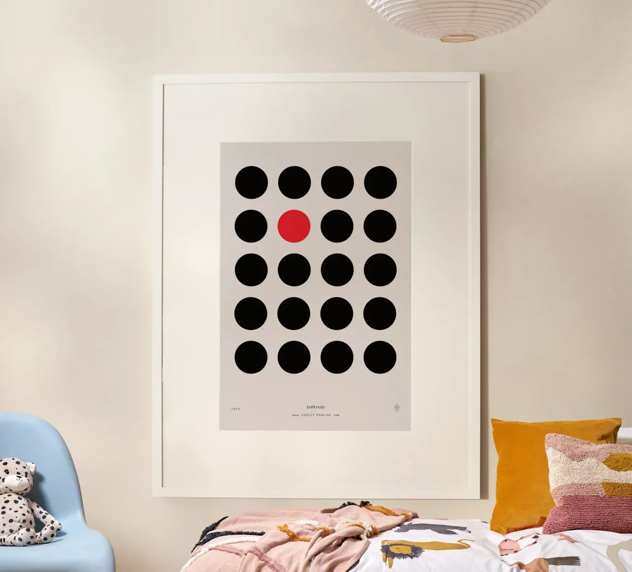 Senses - Emphasis poster con telaio in alluminio da Ash Nico