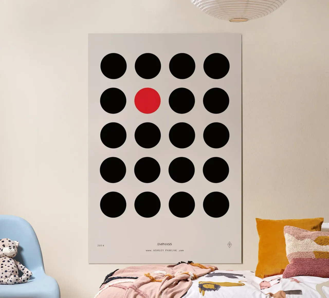 Senses - Emphasis poster con telaio in alluminio da Ash Nico