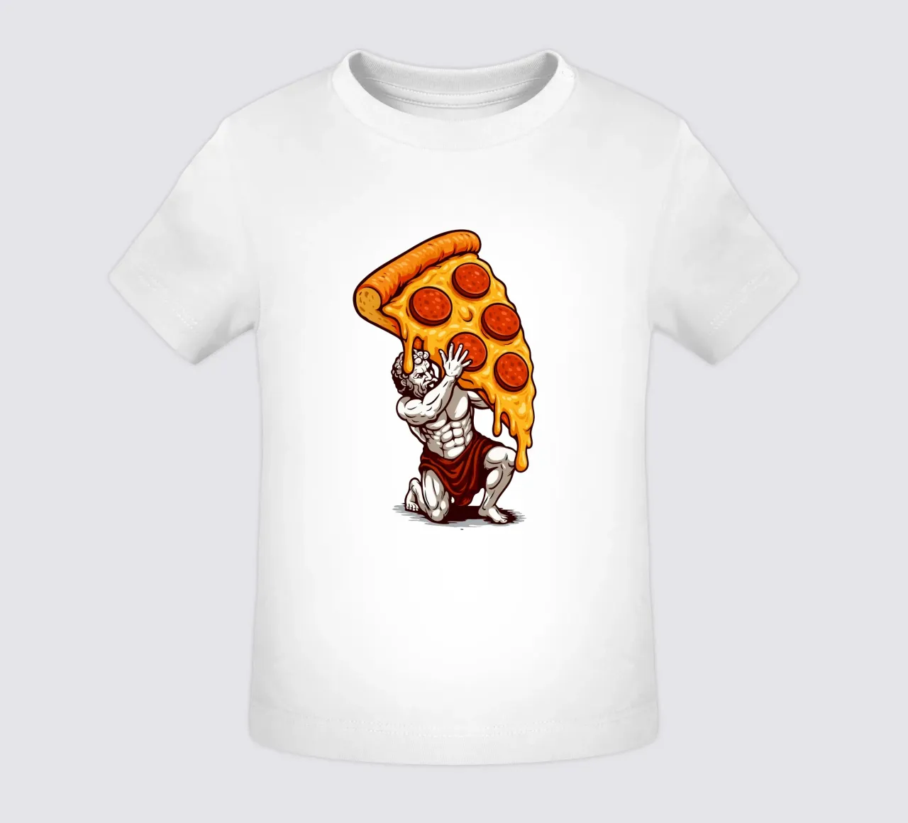 Pizza Atlas maglietta neonato da LM2KONE