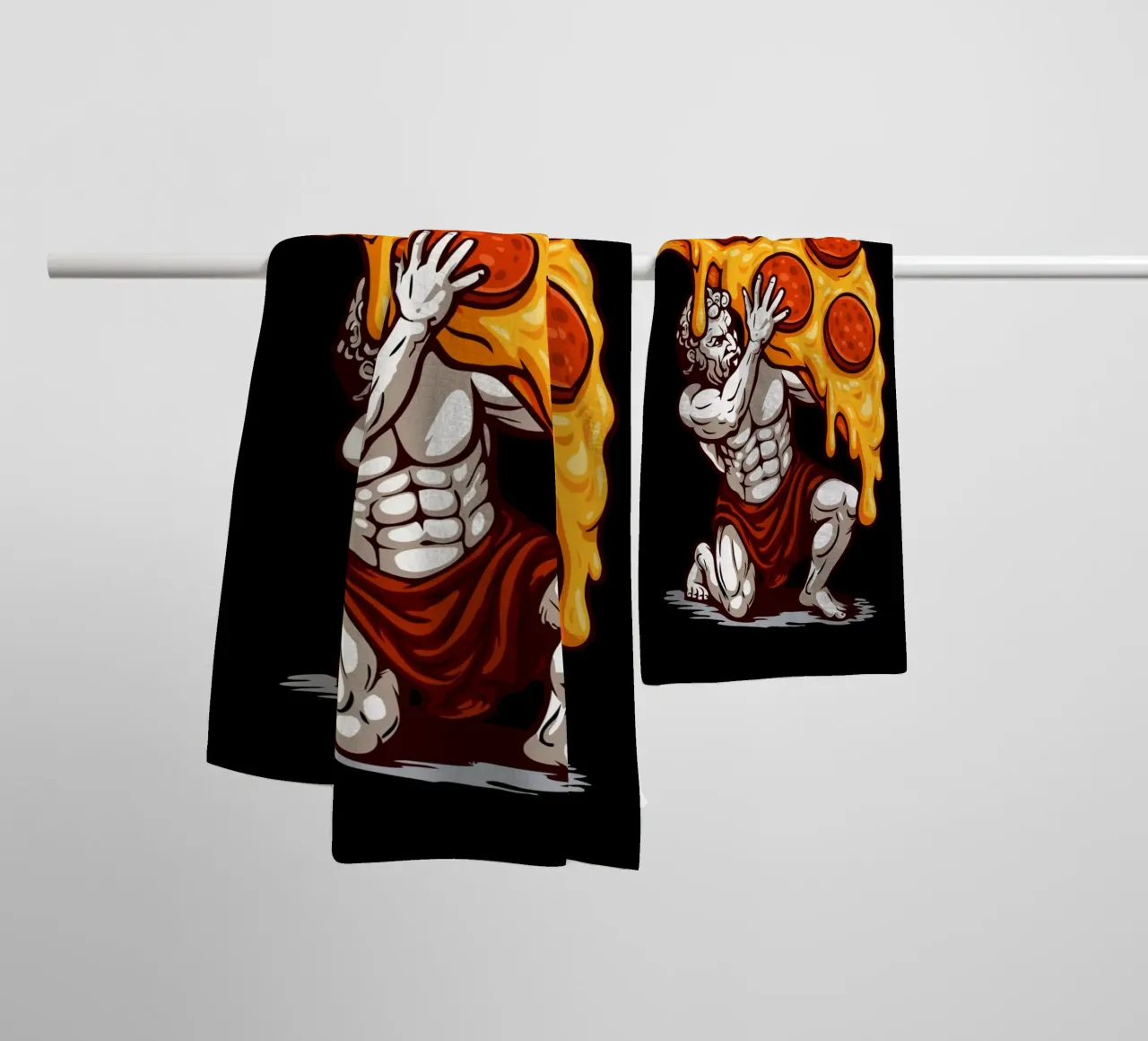 Pizza Atlas asciugamano da bagno da LM2KONE