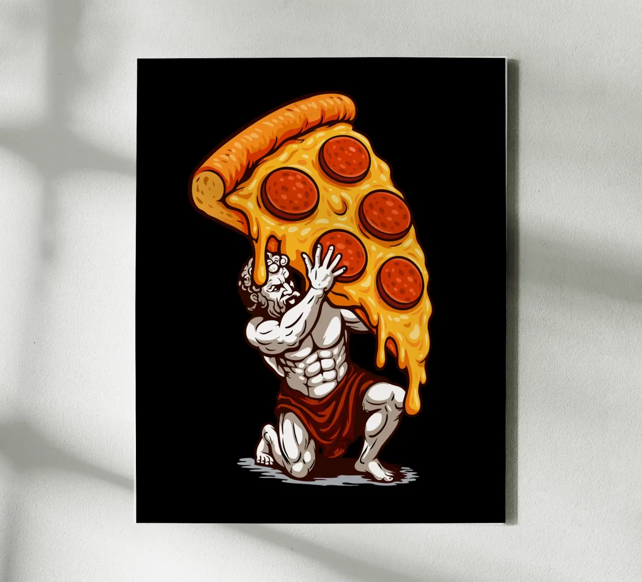 Pizza Atlas tela con Cornice a cassetta da LM2KONE