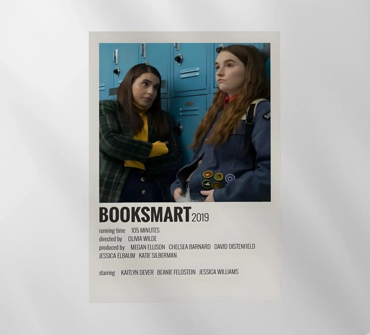 BOOKSMART 2019 pellicola backlit da MVFminimalist