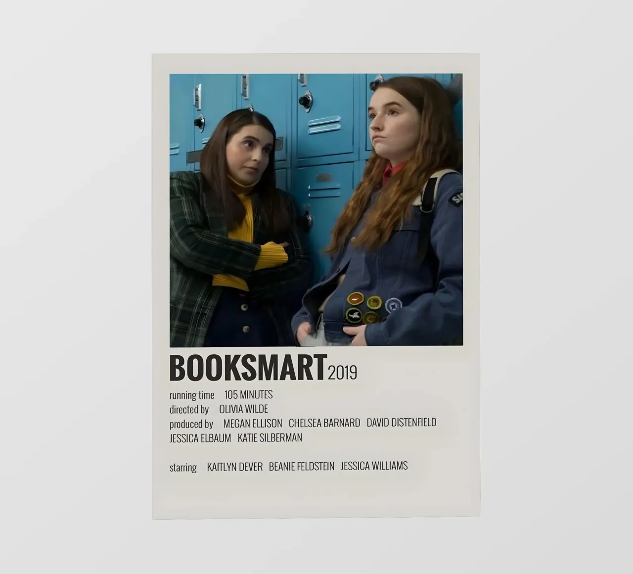 BOOKSMART 2019 pellicola backlit da MVFminimalist