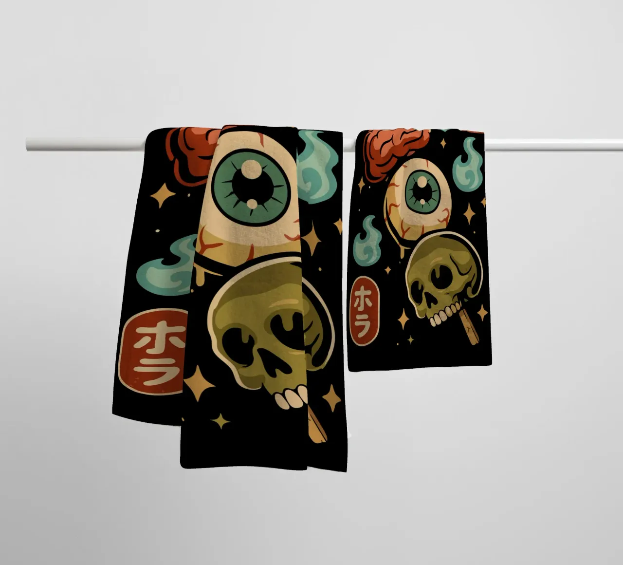 Dango horror giapponese asciugamano da bagno da LM2KONE