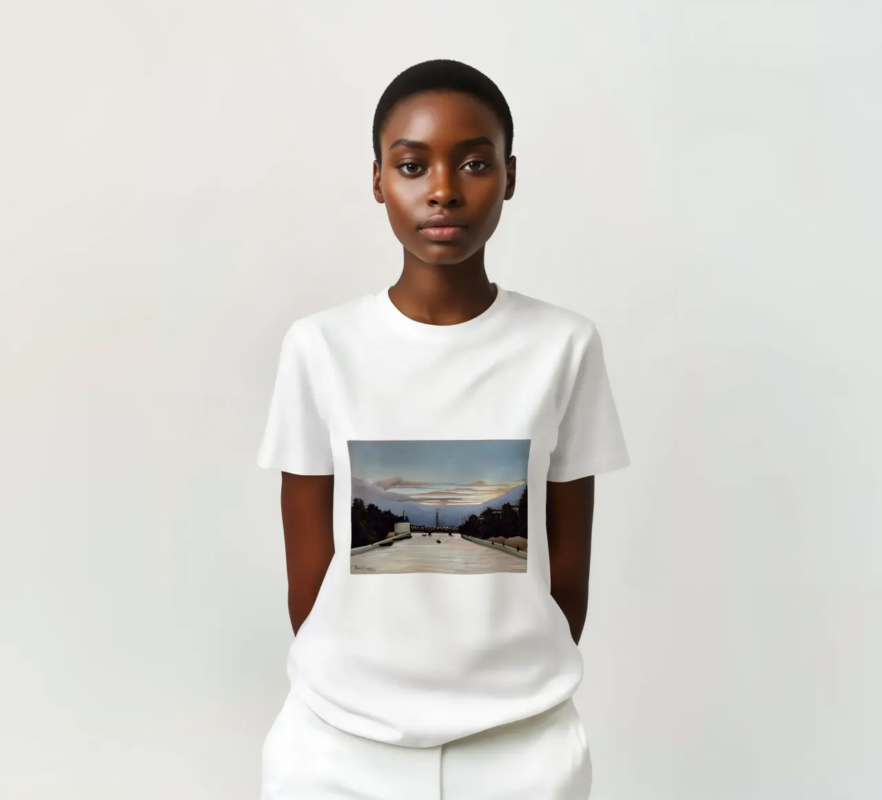 La Torre Eiffel di Henri Rousseau t-shirt da tokovictory