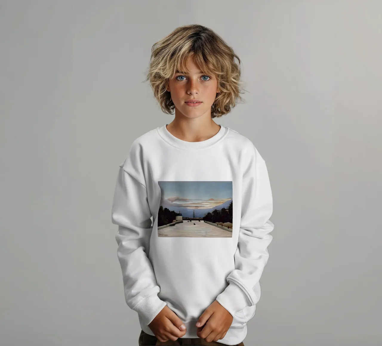 La Torre Eiffel di Henri Rousseau felpa bambino da tokovictory