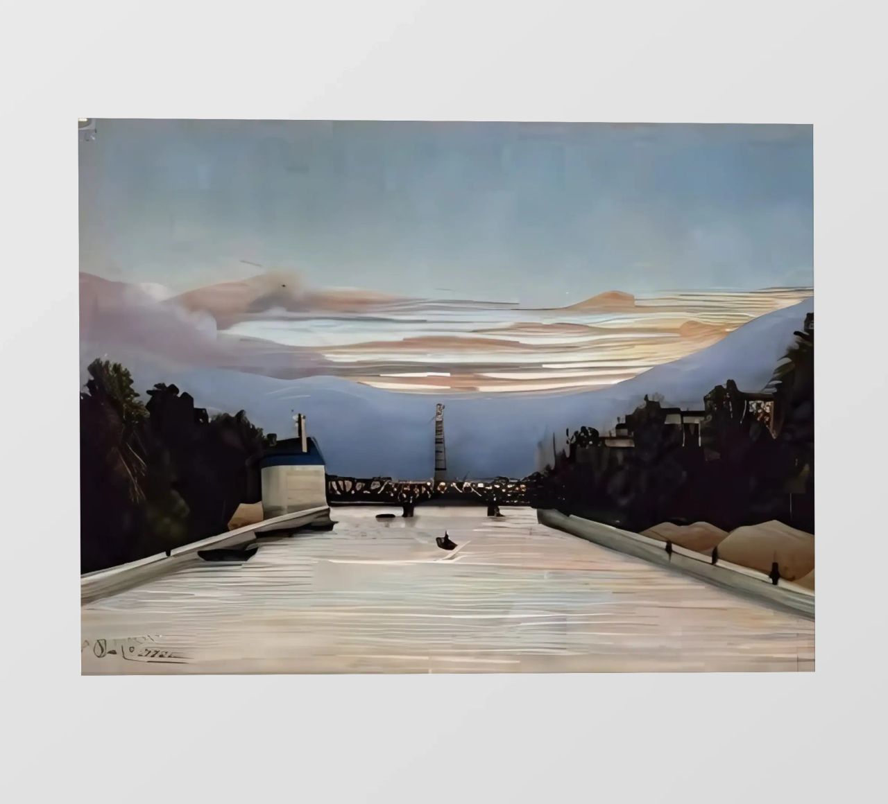 La Torre Eiffel di Henri Rousseau pellicola backlit da tokovictory