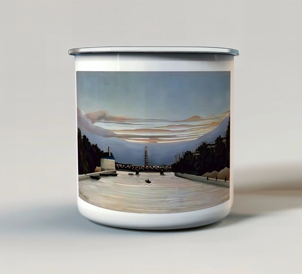 La Torre Eiffel di Henri Rousseau tazza in smalto da tokovictory