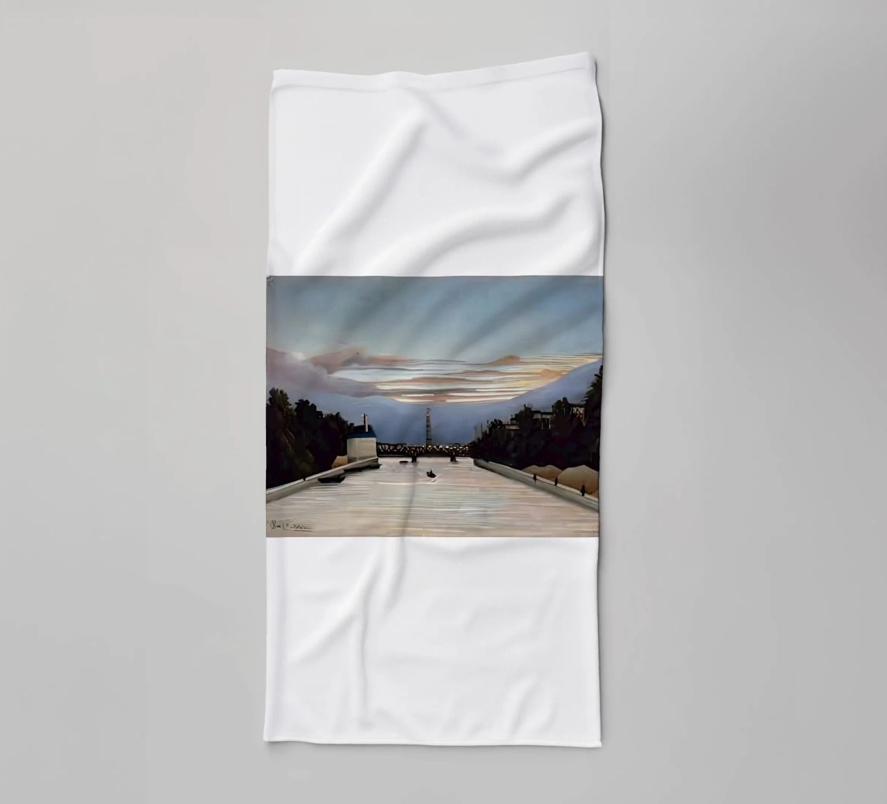 The Eiffel Tower by Henri Rousseau towel by tokovictory