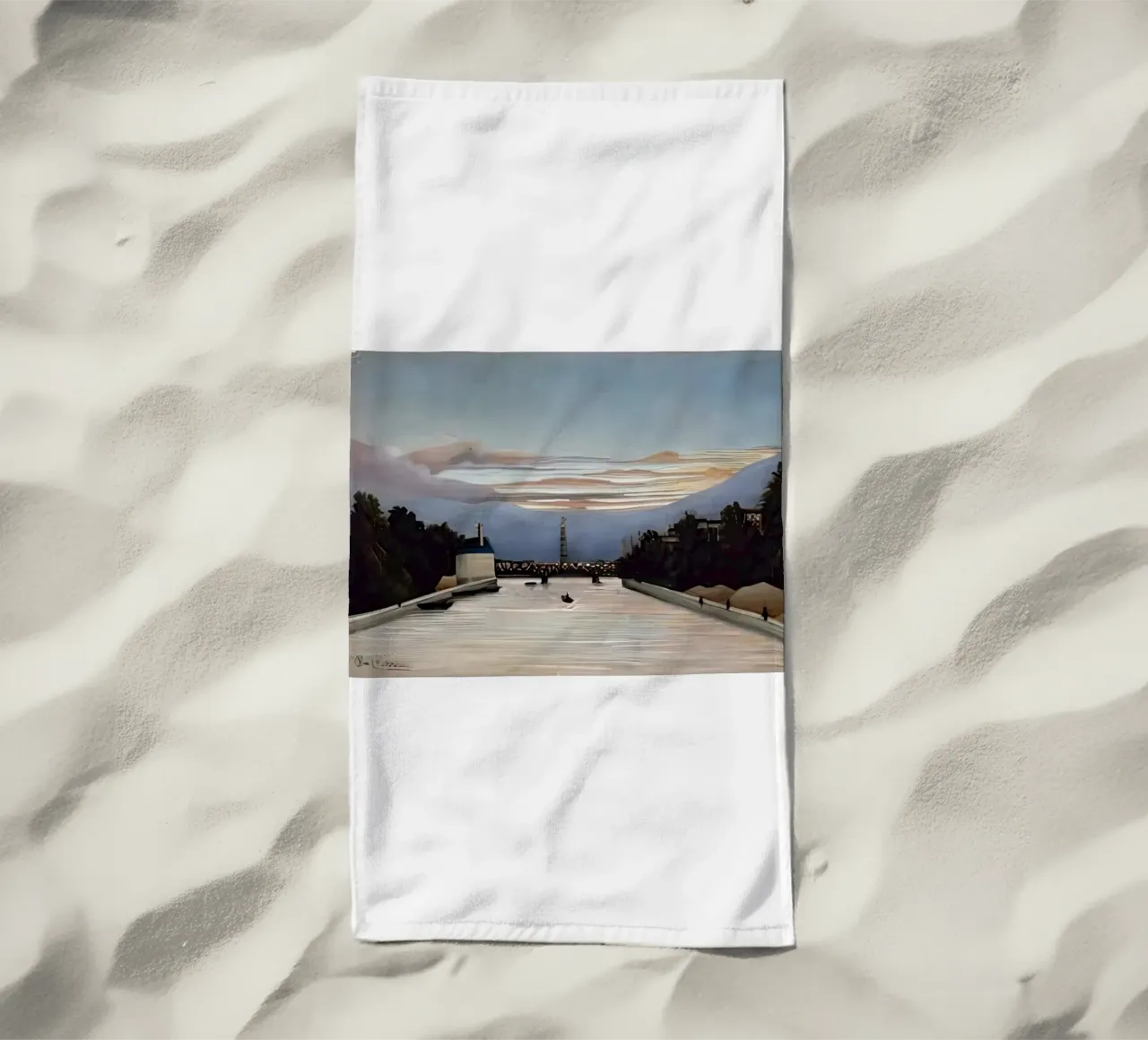 La Torre Eiffel de Henri Rousseau toalla de playa de tokovictory
