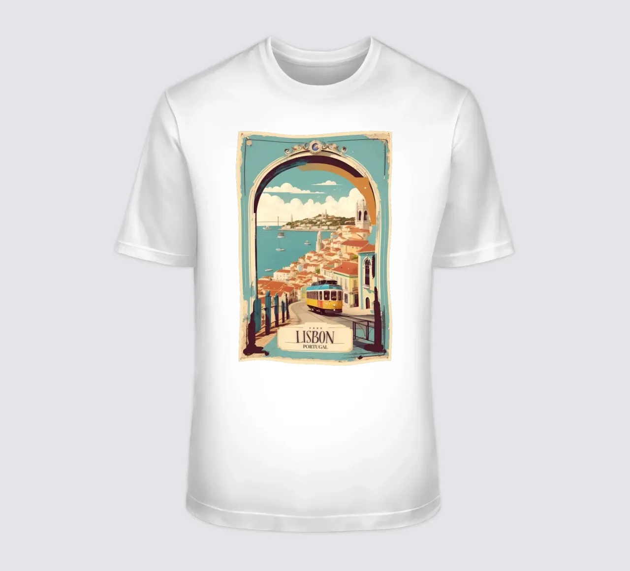 Lisbona Poster Bellezza portoghese t-shirt da Beauty wall