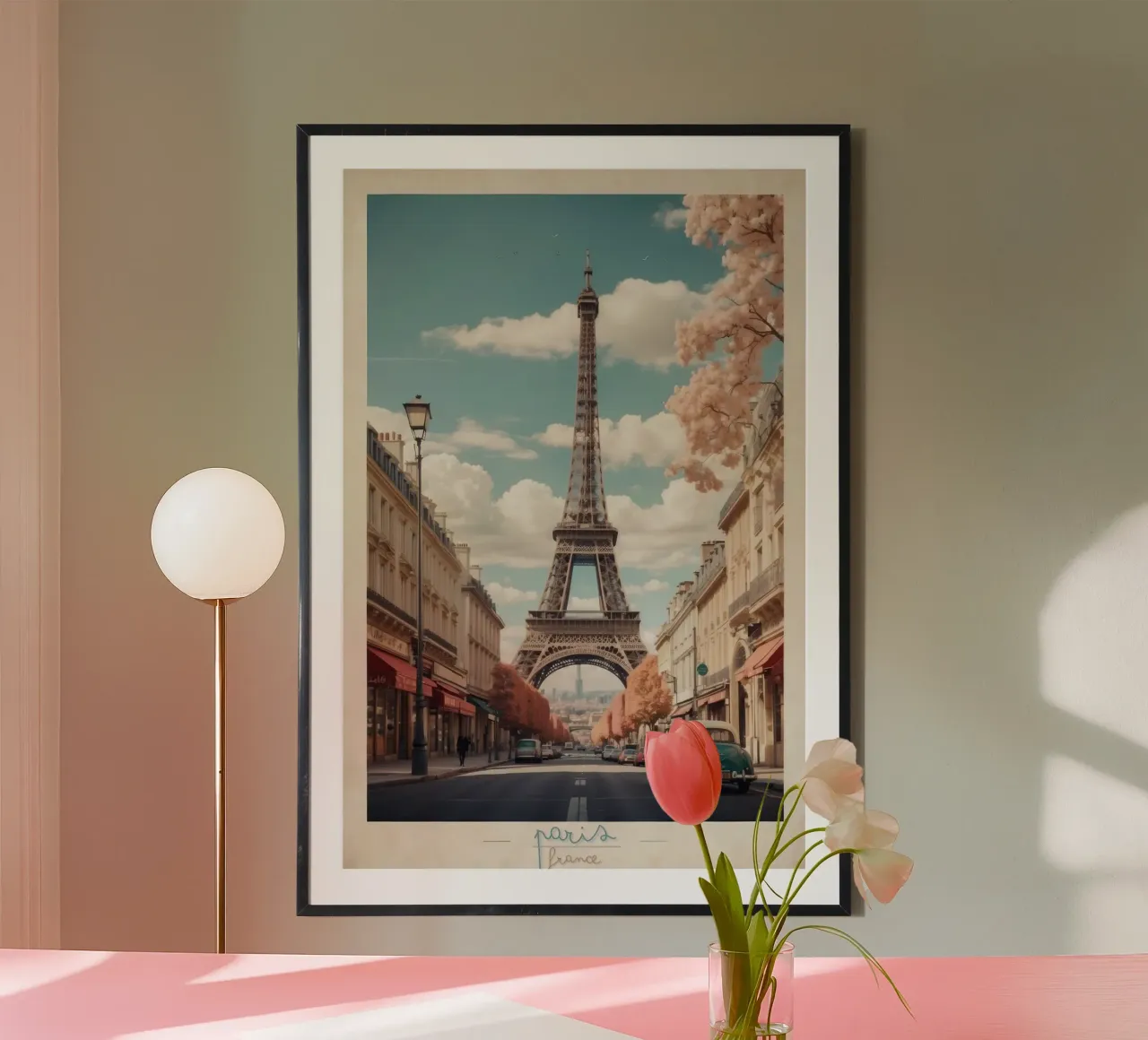Eleganza parigina Viaggio d'epoca poster da Beauty wall