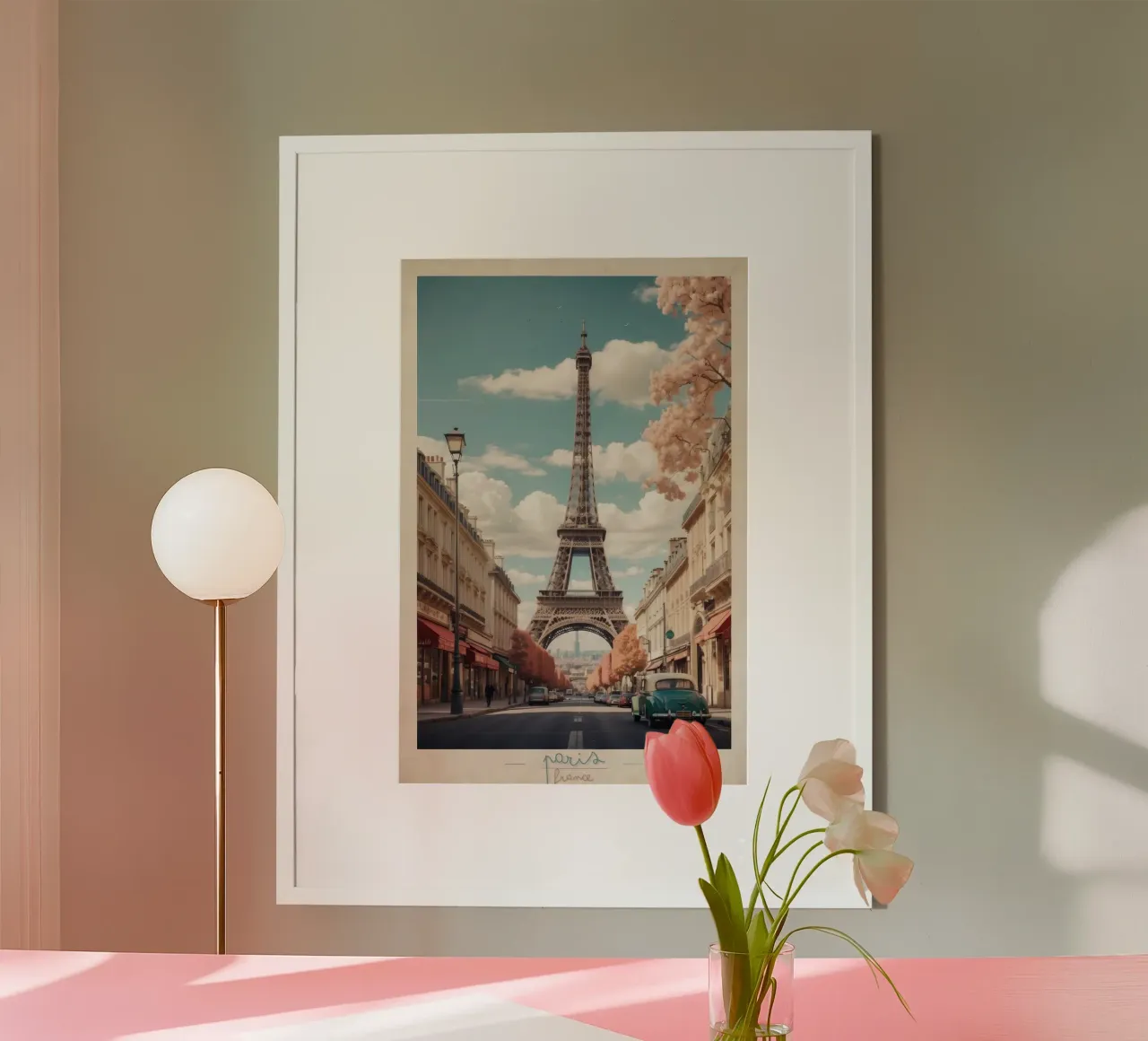 Eleganza parigina Viaggio d'epoca poster da Beauty wall