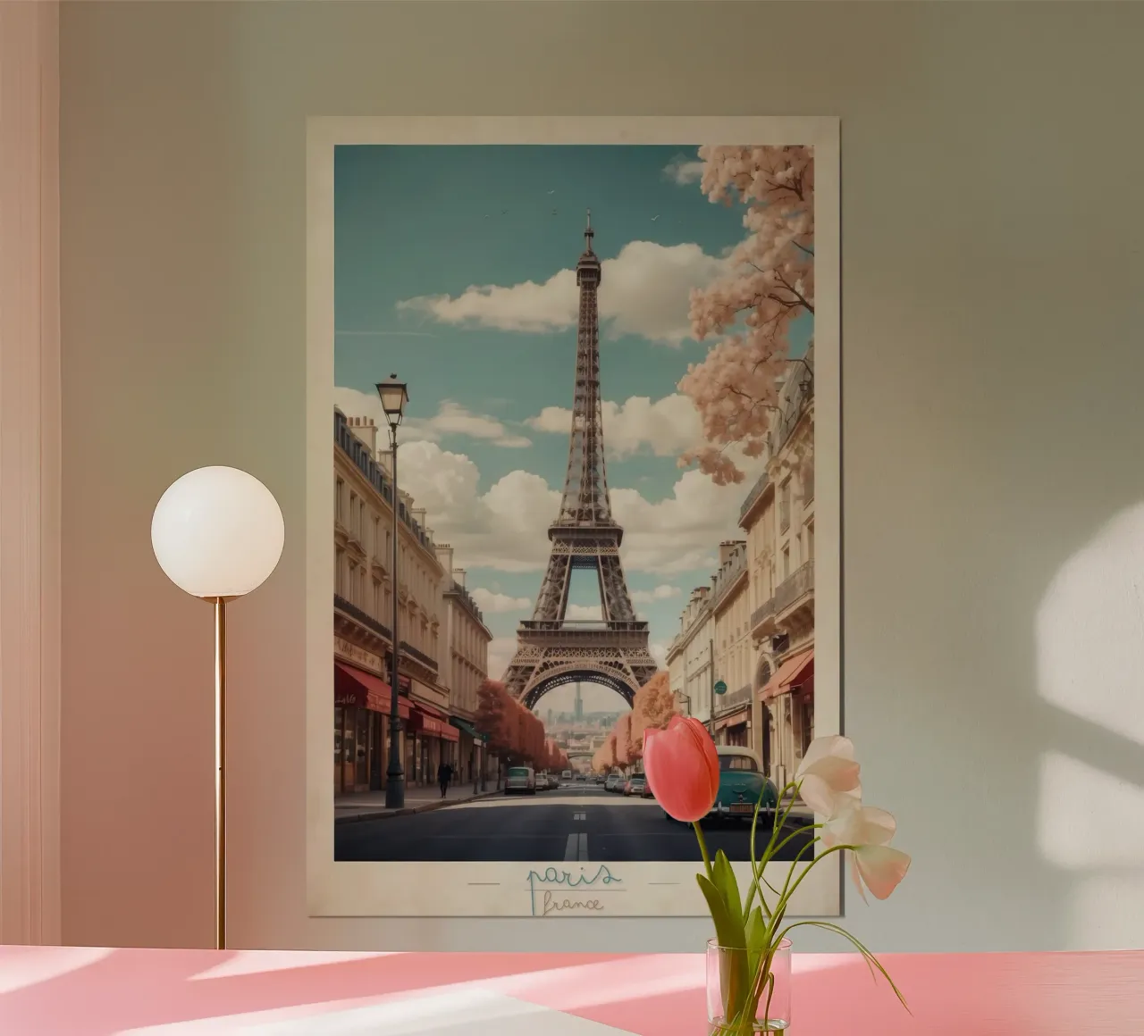 Eleganza parigina Viaggio d'epoca poster da Beauty wall