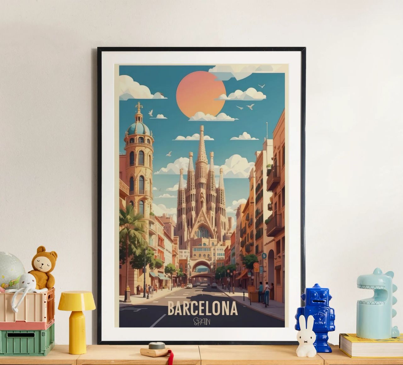 Barcelona Travel Poster Explore Spanish Beauty poster by Beauty wall