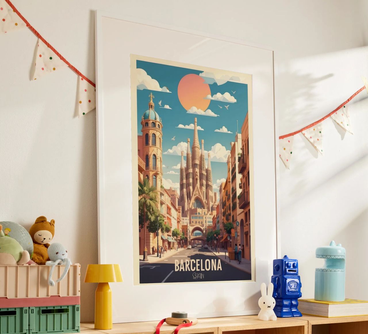 Barcelona Travel Poster Explore Spanish Beauty poster by Beauty wall