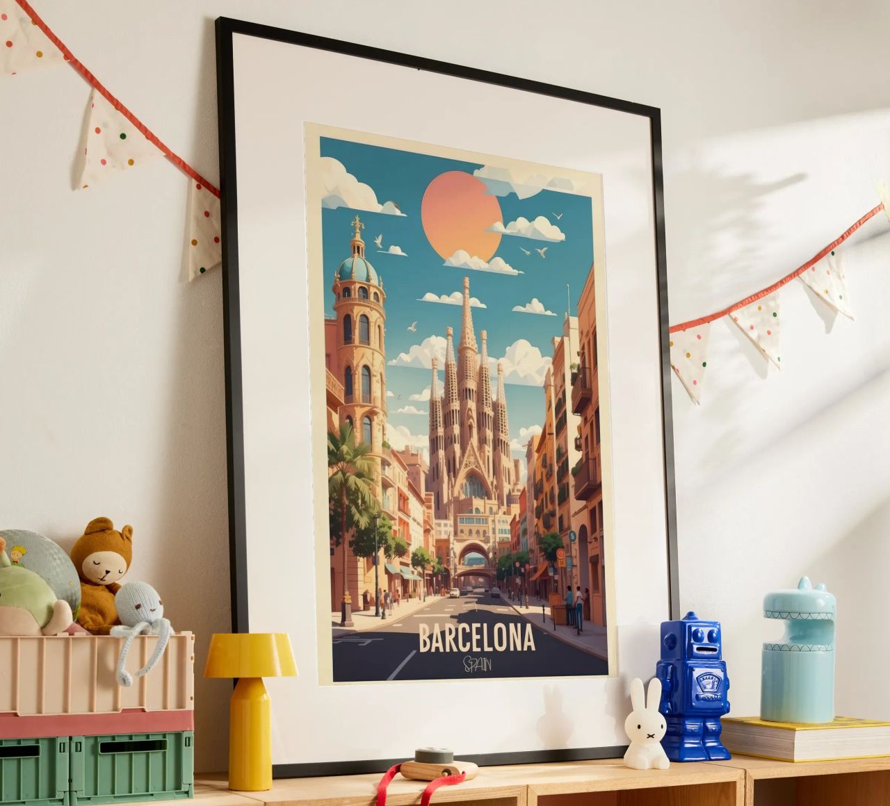 Barcelona Travel Poster Explore Spanish Beauty poster by Beauty wall