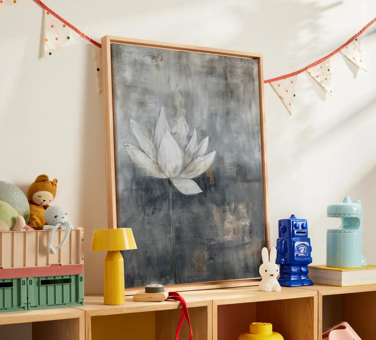 Wandkunst von Imagine Leinwand mit Schattenfugenrahmen von Imagine