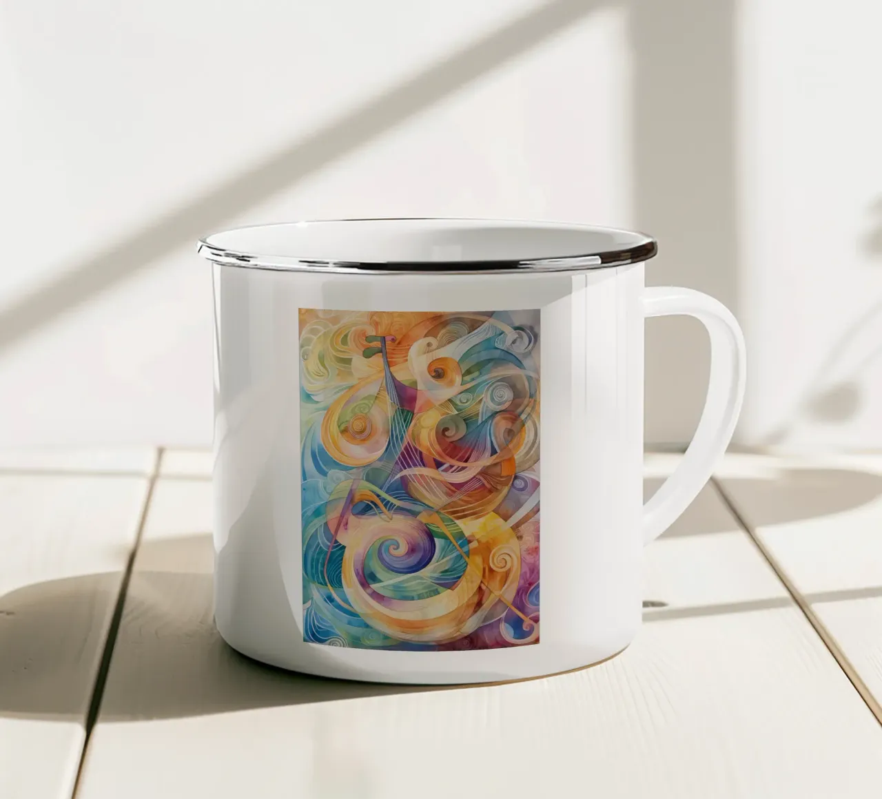 Arte da parete di Imagine tazza in smalto da Imagine