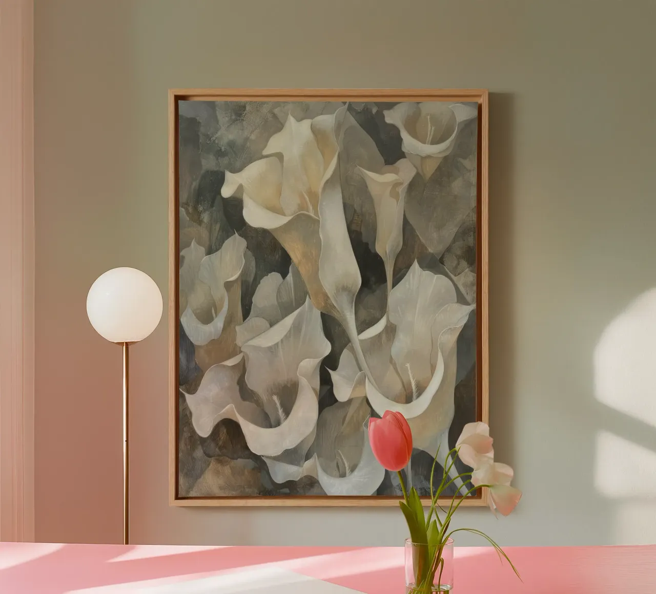 Muurkunst van Imagine canvas met Baklijst van Imagine