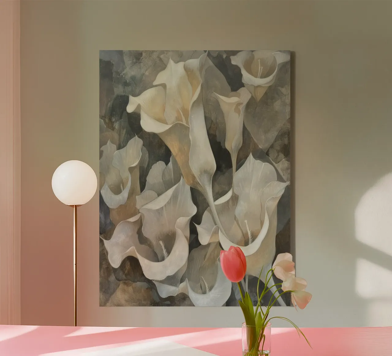 Muurkunst van Imagine canvas met Baklijst van Imagine